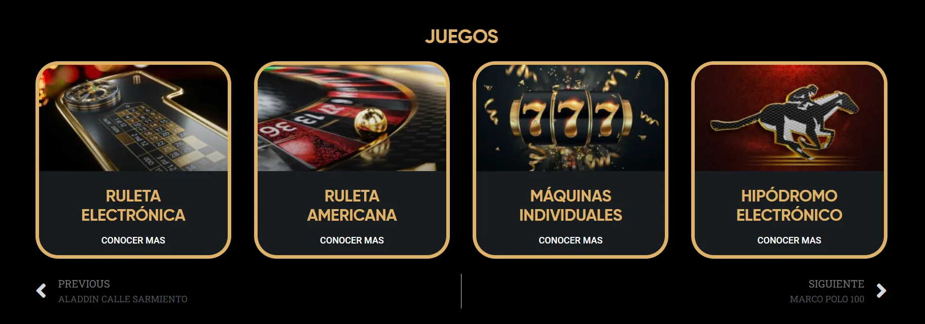 Oferta de juegos en casino Aladdin cali casinos aladdin