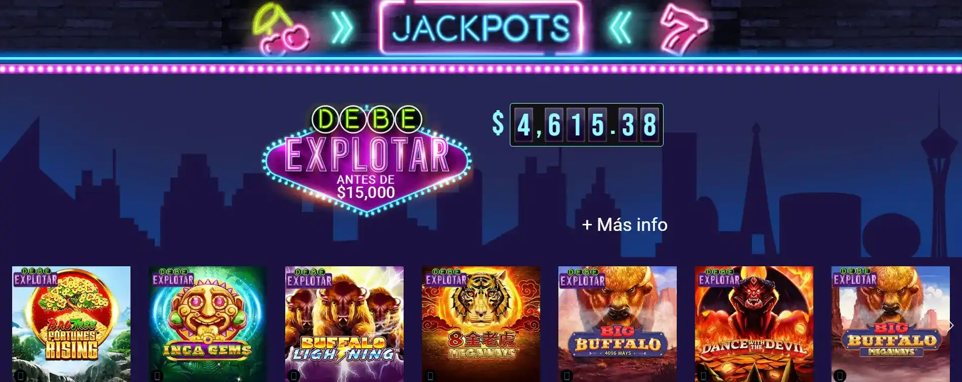 Juega por el mayor premio jackpot casinos