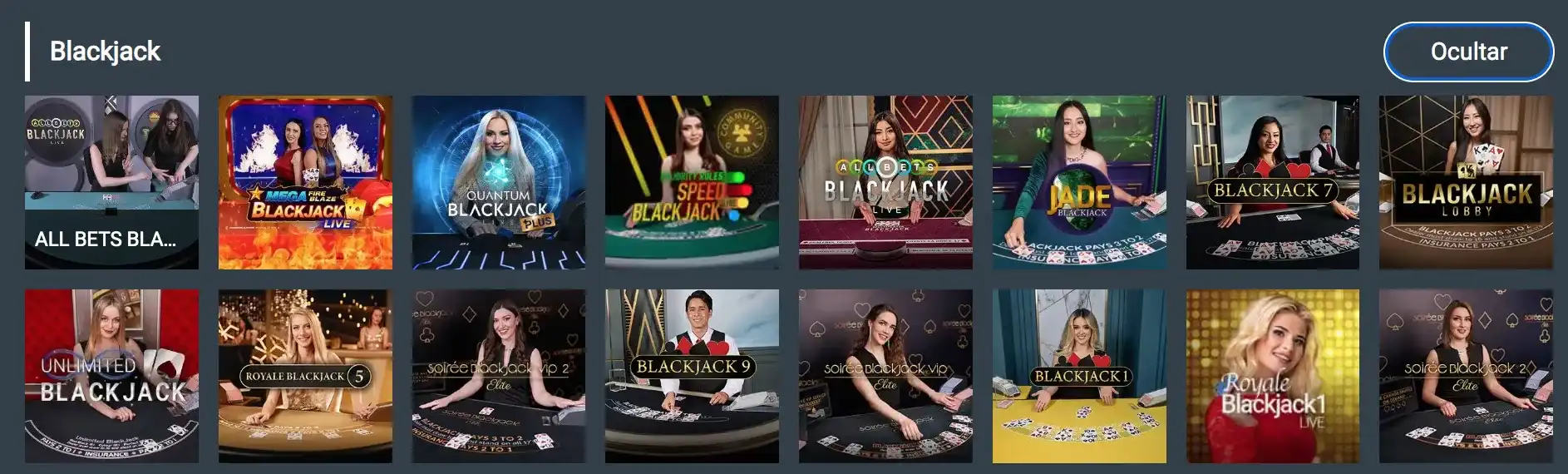 Juegos de blackjack