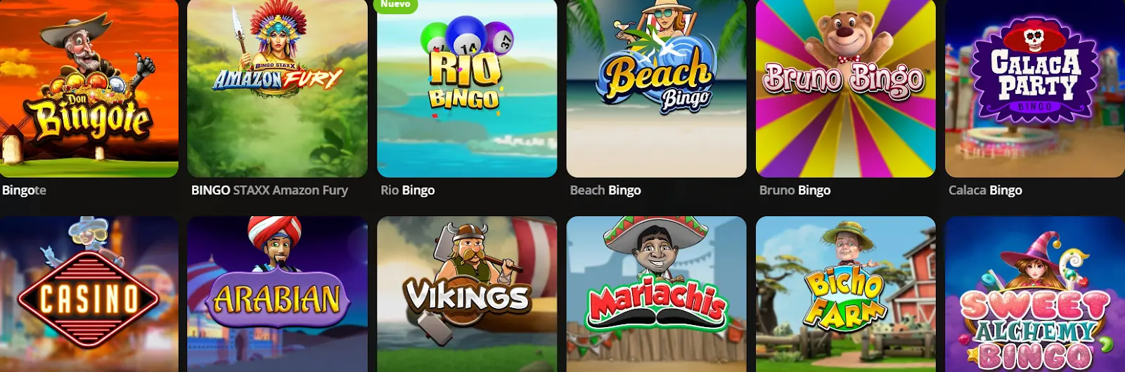 Selecciona tu versión favorita bingo online