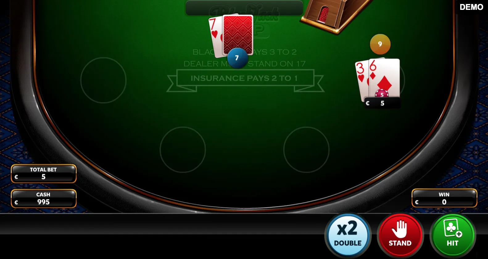 Blackjack casinos online