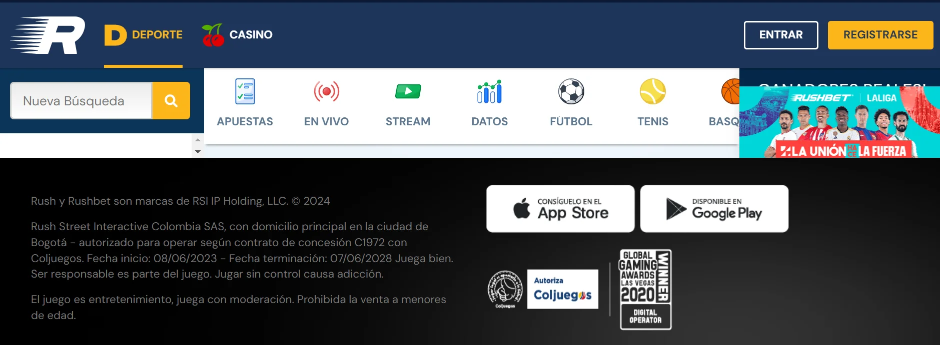 reseñas casinos colombia rushbet