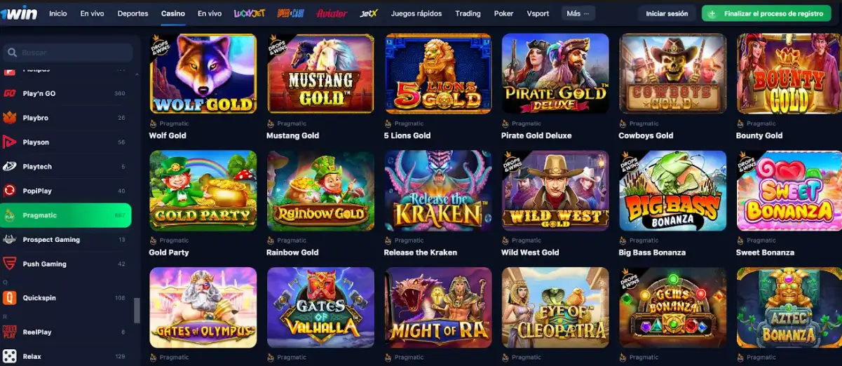 Pragmatic Play en 1Win casino 1win bonanza pragmatic