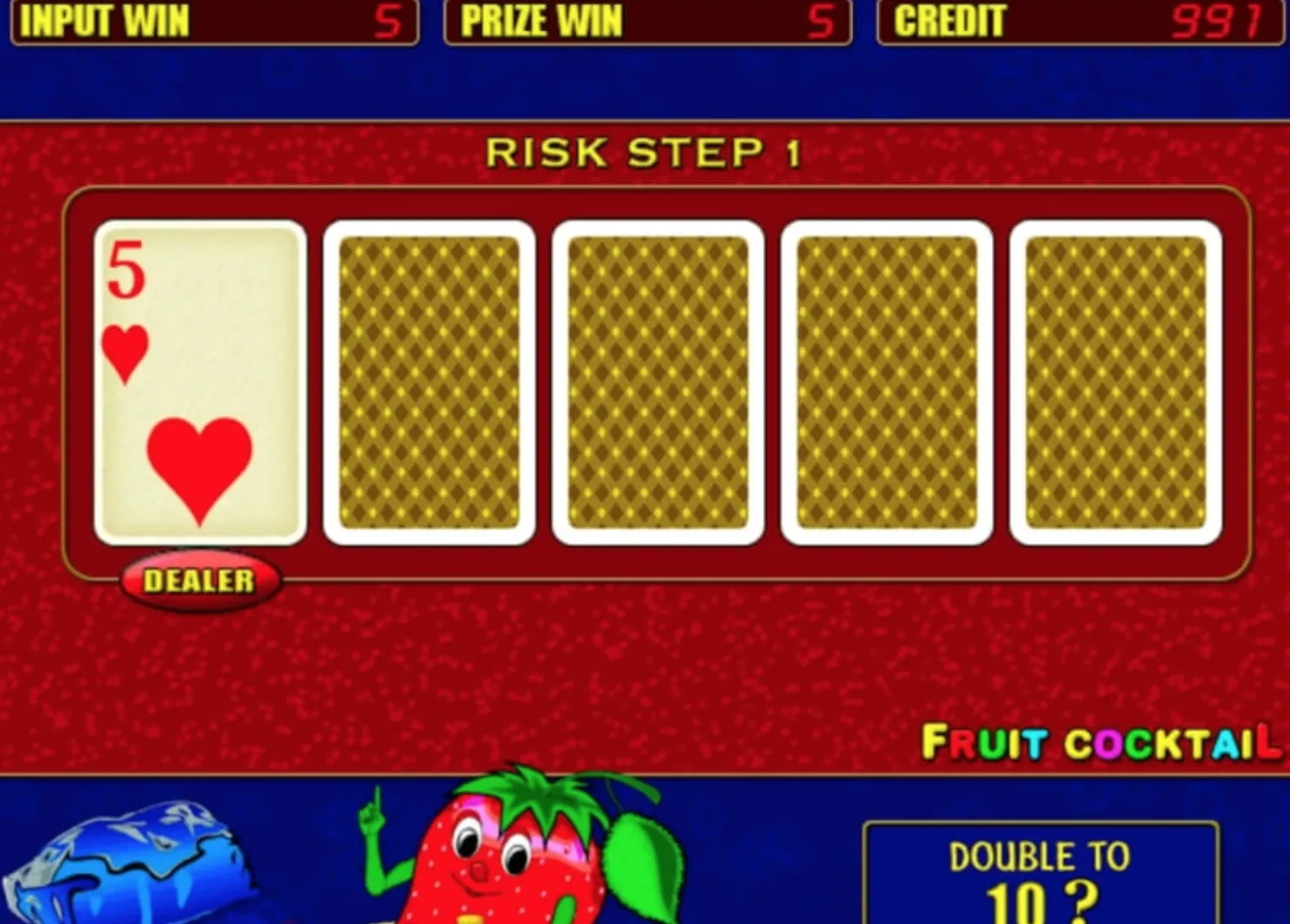 Juego de riesgo en Fruit Cocktail