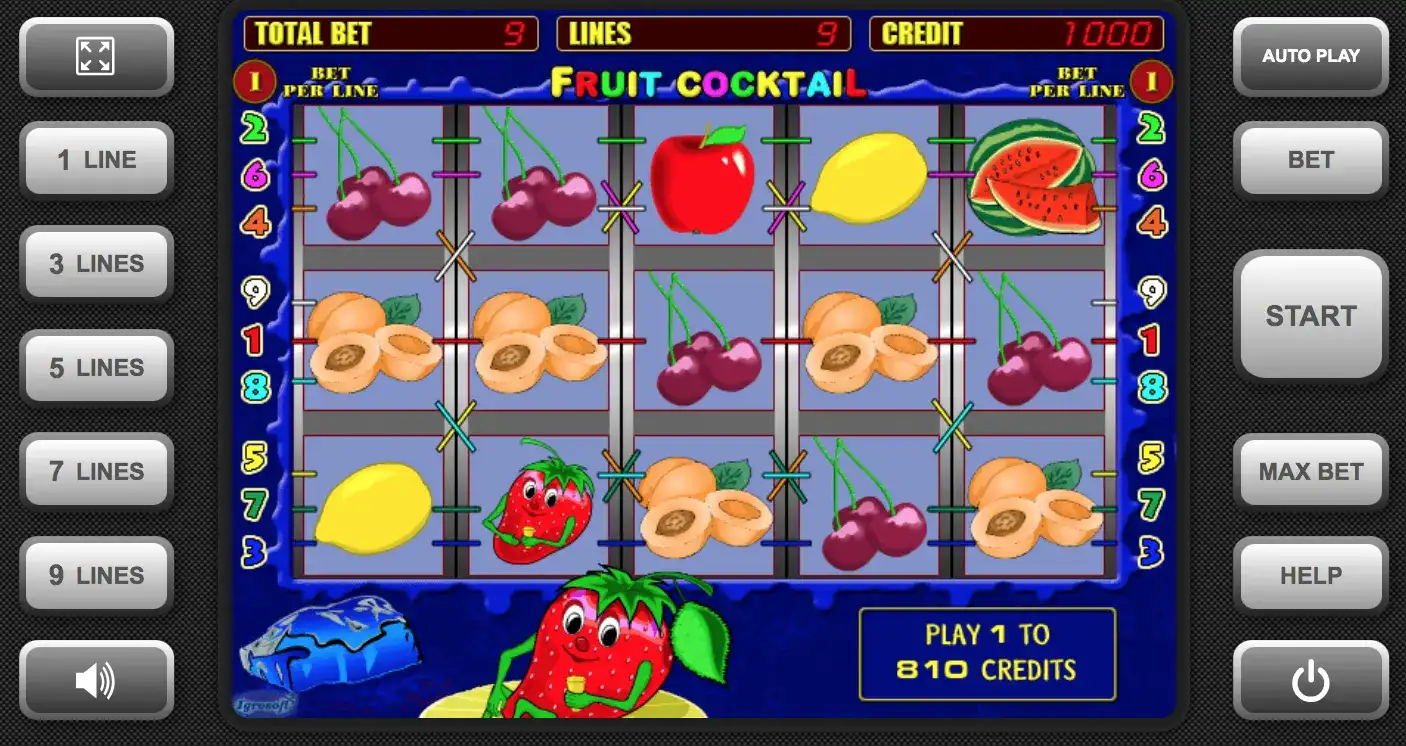 Puedes jugar gratis a Fruit Cocktail