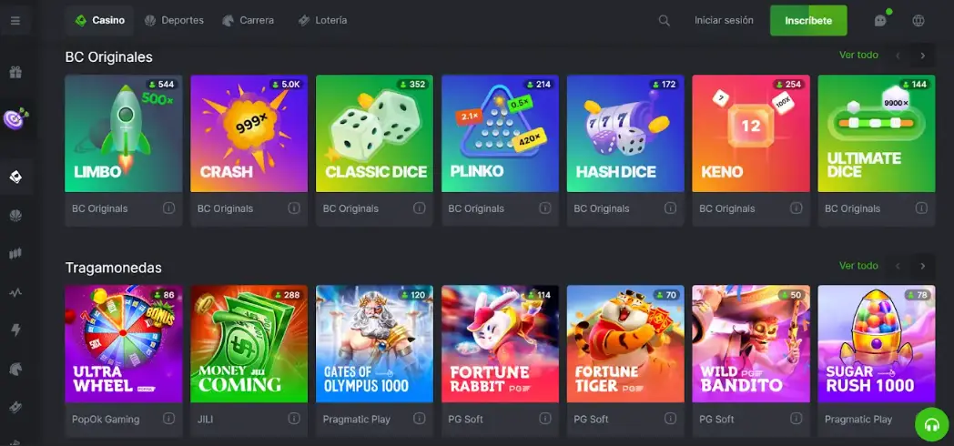 bc game reseña casino